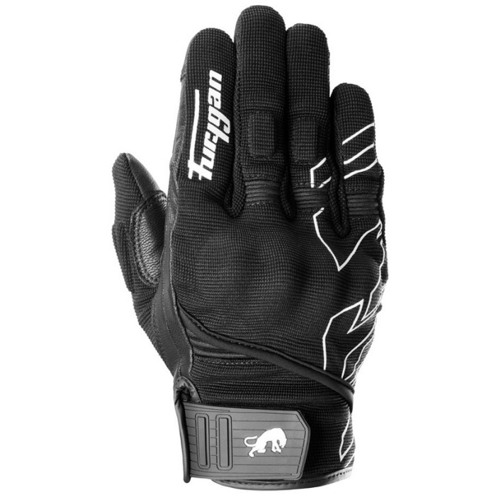 Рукавички FURYGAN JET NEON D3O текстиль black/white