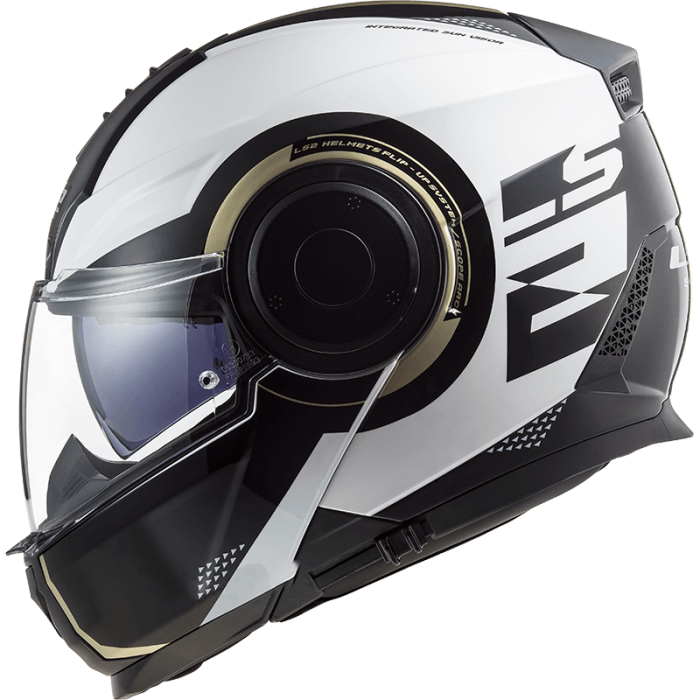 Мотошолом LS2 FF902 Scope Arch Gloss White Titanium