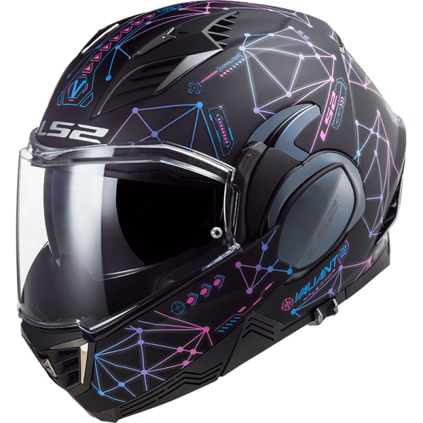 Мотошолом LS2 FF900 Valiant 2 Stellar Matt Black Blue