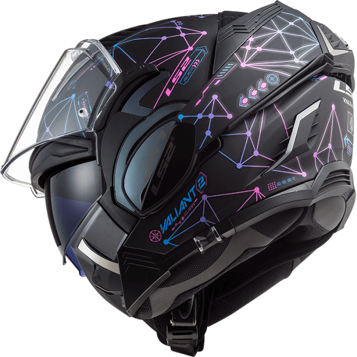 Мотошолом LS2 FF900 Valiant 2 Stellar Matt Black Blue