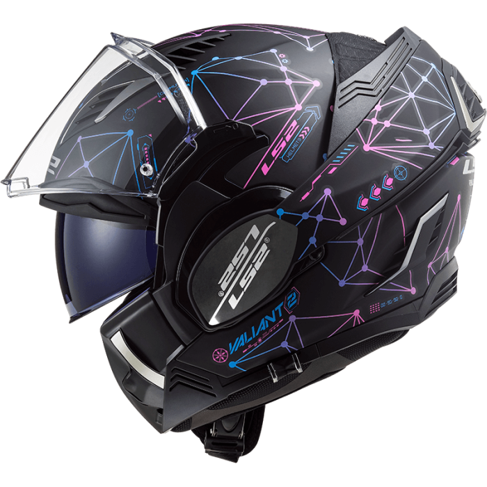 Мотошолом LS2 FF900 Valiant 2 Stellar Matt Black Blue