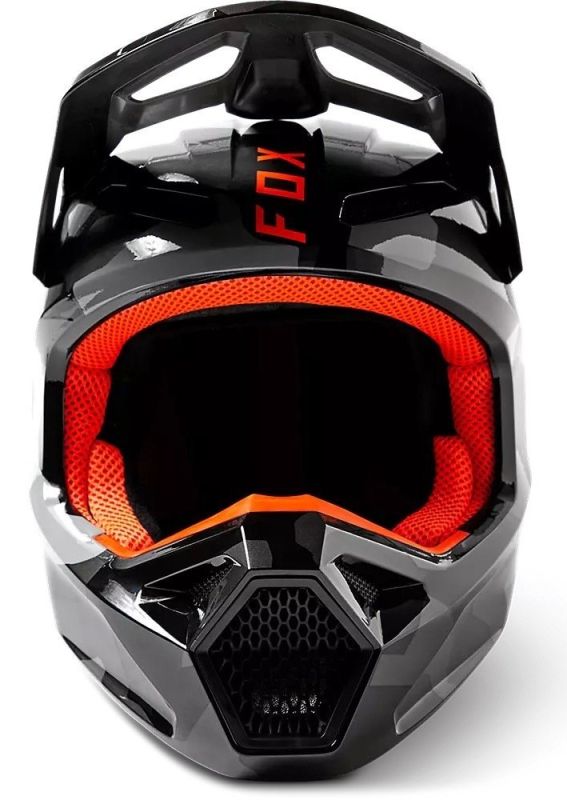 Шолом Fox Yth V1 Bnkr Helmet Grey