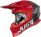 Мотошолом Just1 J39 Kinetic Camo Black Grey Red - Matt