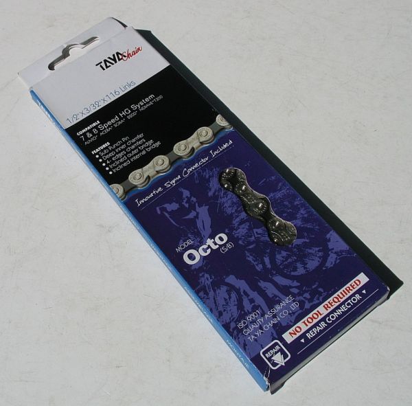 Ланцюг Taya Octo Silver/black 7/8sp
