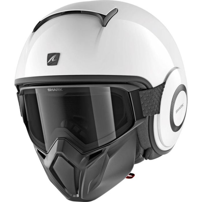 Мотошолом Shark Street Drak White