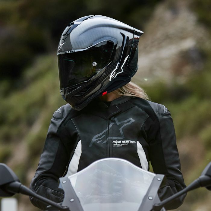 Мотошолом Alpinestars Supertech R10 Solid Black Matt Gloss Carbon