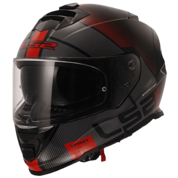 Мотошолом LS2 FF800 Storm 2 Epic Gloss Black Red