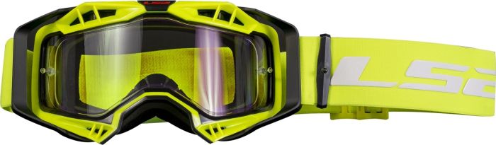 Окуляри LS2 Aura Enduro Series Goggle Black Hi-Vis Yellow with Clear Visor