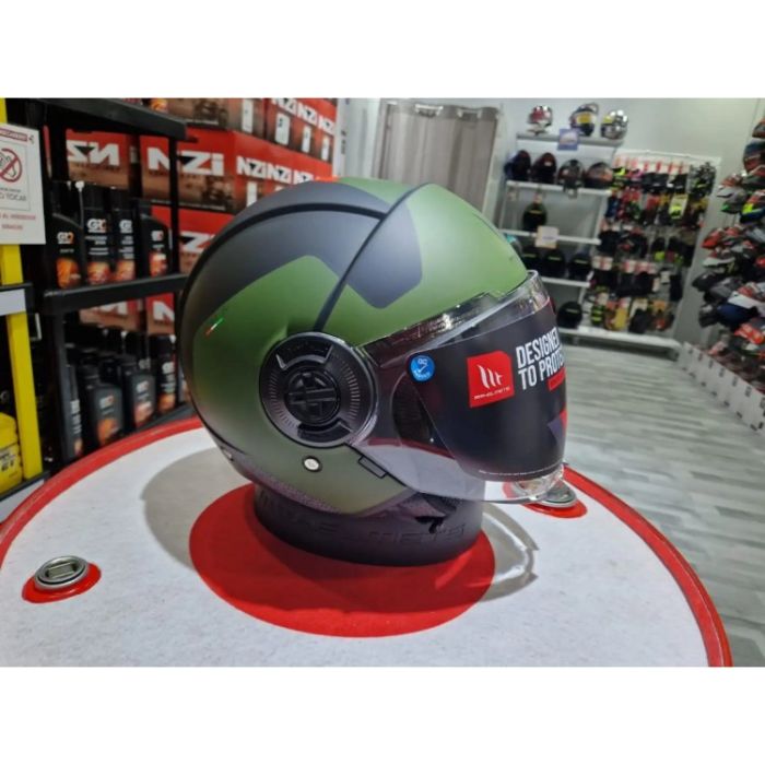 Мотошолом MT VIALE SV S Beta A6 Matt Green