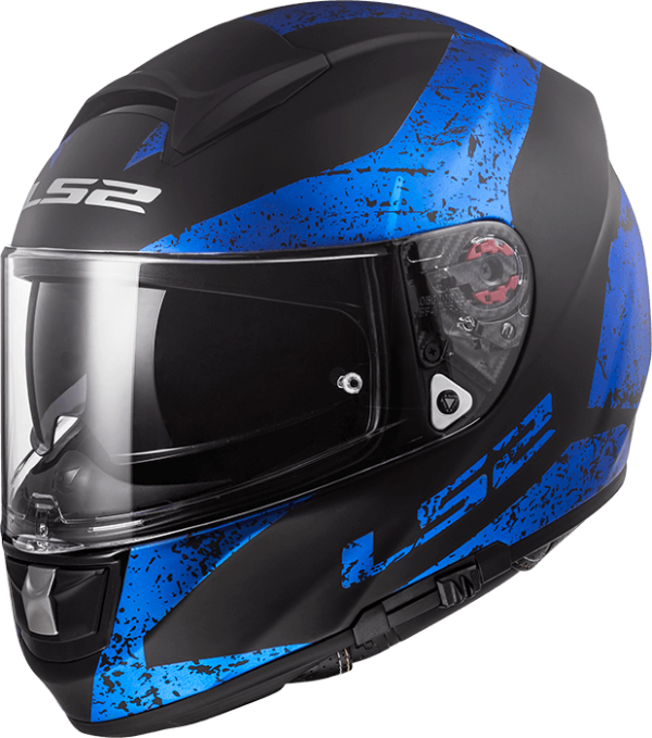 Мотошолом LS2 FF397 Vector FT2 Sign Matt Black Blue