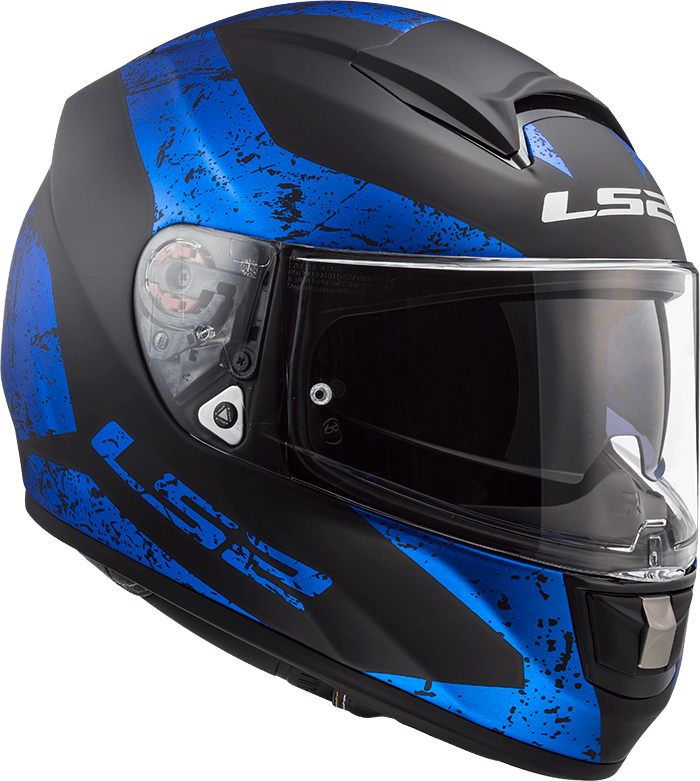 Мотошолом LS2 FF397 Vector FT2 Sign Matt Black Blue