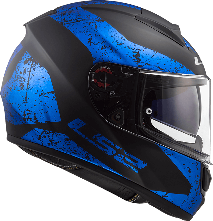 Мотошолом LS2 FF397 Vector FT2 Sign Matt Black Blue
