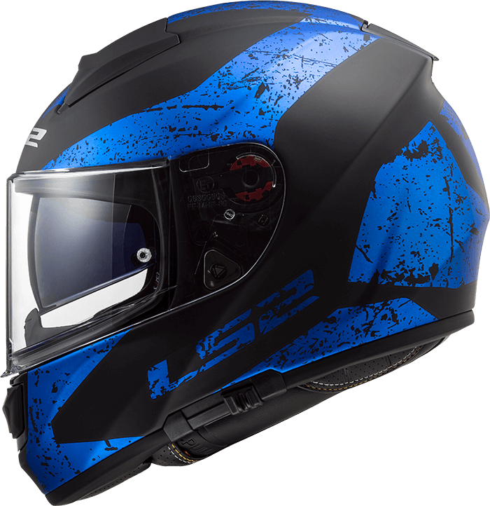 Мотошолом LS2 FF397 Vector FT2 Sign Matt Black Blue