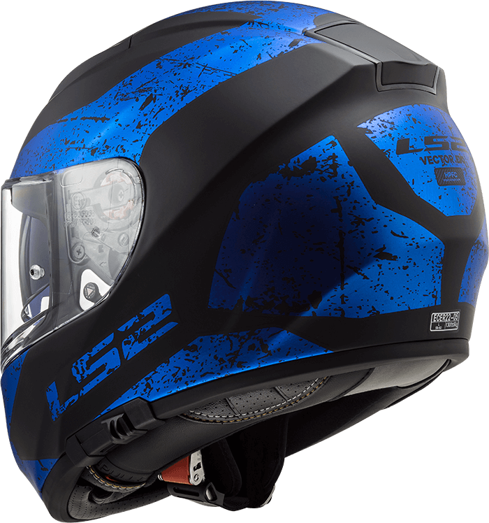 Мотошолом LS2 FF397 Vector FT2 Sign Matt Black Blue