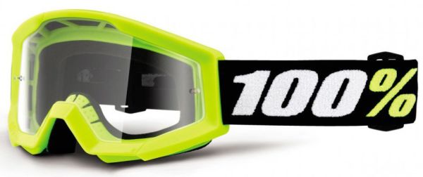 Дитячі окуляри 100% STRATA MINI Goggle Yellow - Clear Lens