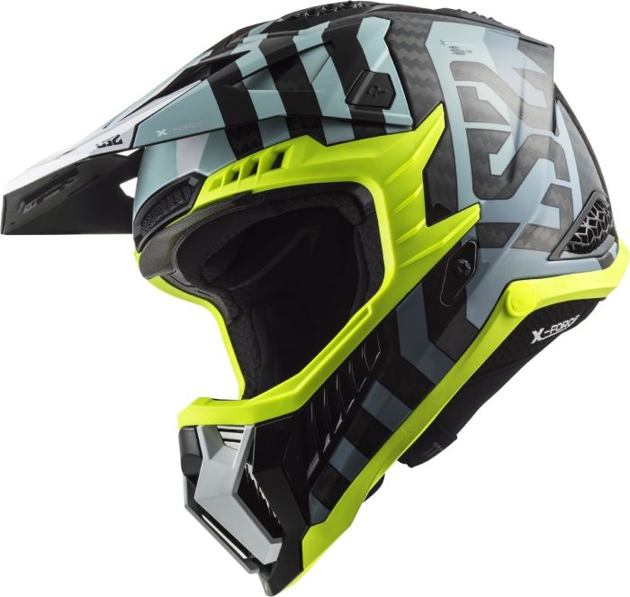 Мотошолом LS2 MX703 C X-Force Barrier Sky Blue