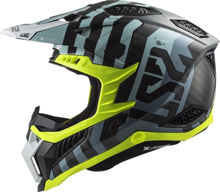 Мотошолом LS2 MX703 C X-Force Barrier Sky Blue