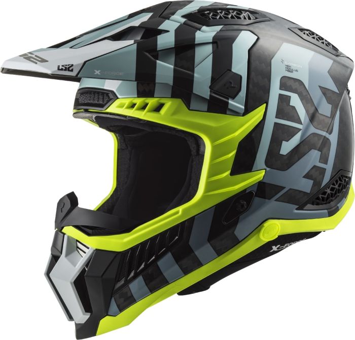 Мотошолом LS2 MX703 C X-Force Barrier Sky Blue