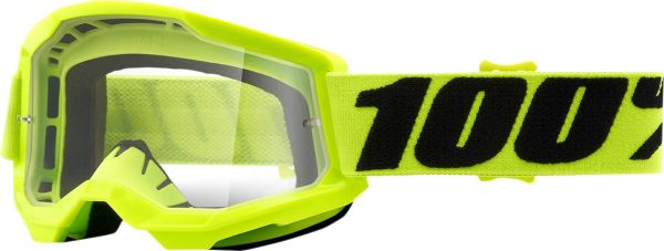 Дитячі окуляри Дитячі окуляри 100% STRATA 2 Youth Goggle Yellow - Clear Lens
