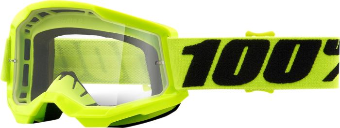 Дитячі окуляри Дитячі окуляри 100% STRATA 2 Youth Goggle Yellow - Clear Lens