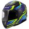 Мотошолом LS2 FF353 Rapid 2 Flitz Hi-Viz Yellow Blue
