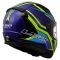 Мотошолом LS2 FF353 Rapid 2 Flitz Hi-Viz Yellow Blue