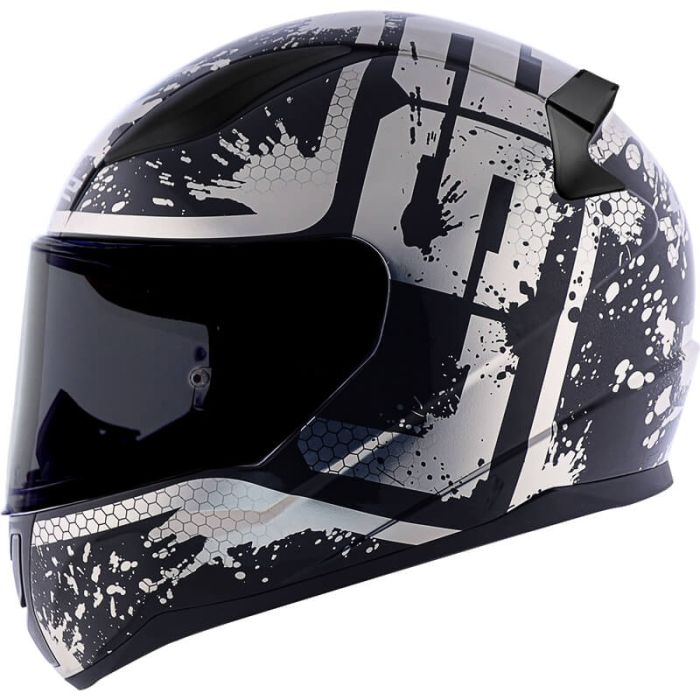 Мотошолом LS2 FF353 Rapid Spy Black Silver