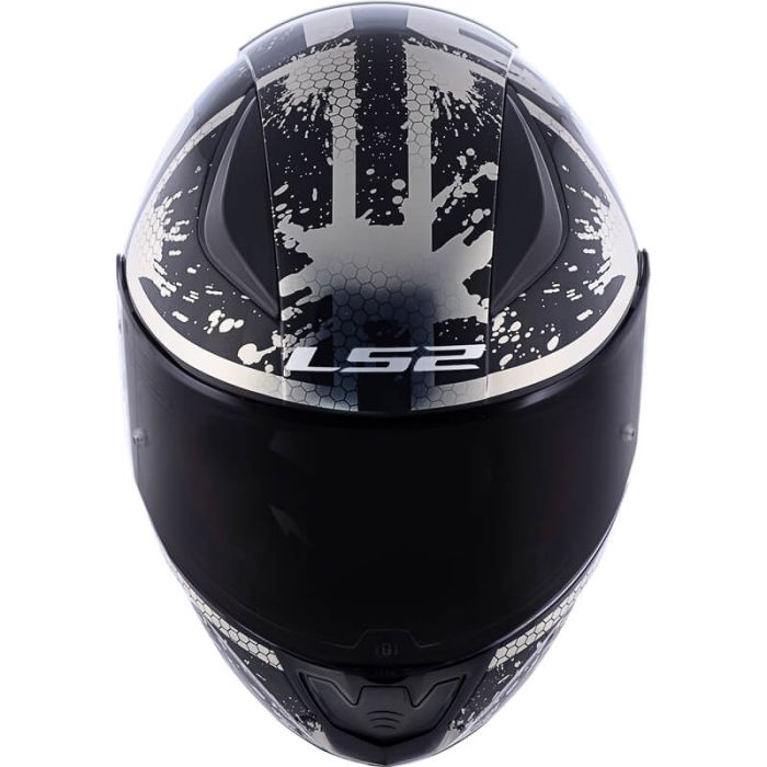 Мотошолом LS2 FF353 Rapid Spy Black Silver