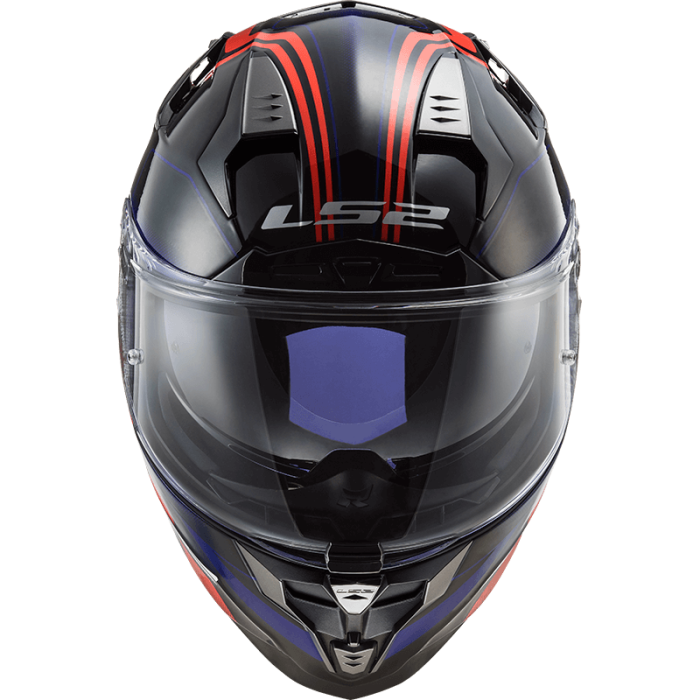 Мотошолом LS2 FF327 Challenger Propeller Red Blue