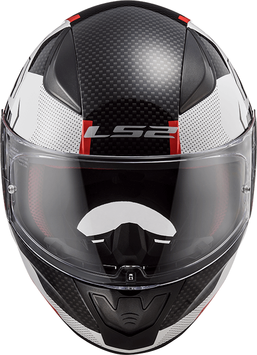 Мотошолом LS2 FF353 Rapid Ghost White Black Red