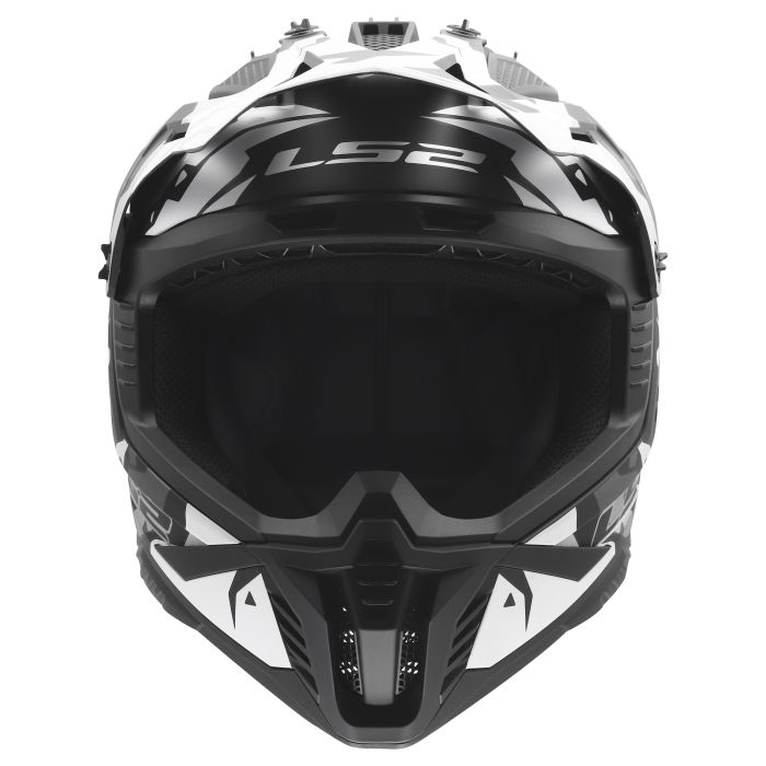 Мотошолом LS2 MX708 Fast 2 Grotesk Black Grey