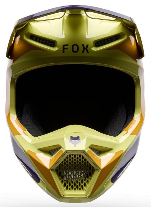 Шолом Fox V1 Helmet - Image Print Yellow