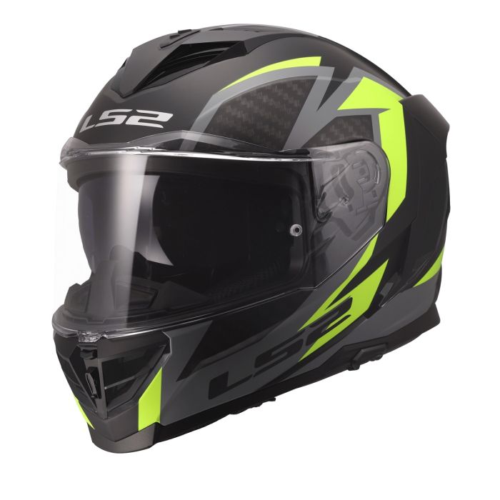 Мотошолом LS2 FF818 Storm 3 Dynamo Black Hi-Viz Yellow