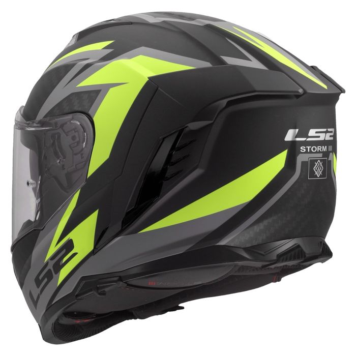 Мотошолом LS2 FF818 Storm 3 Dynamo Black Hi-Viz Yellow