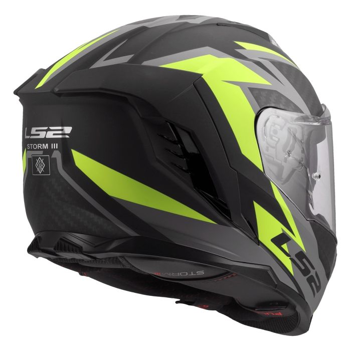 Мотошолом LS2 FF818 Storm 3 Dynamo Black Hi-Viz Yellow