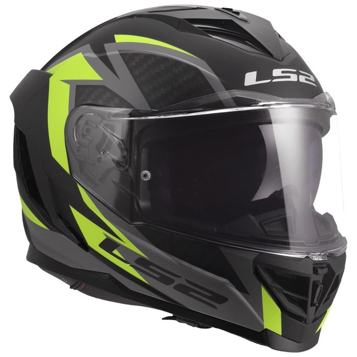 Мотошолом LS2 FF818 Storm 3 Dynamo Black Hi-Viz Yellow