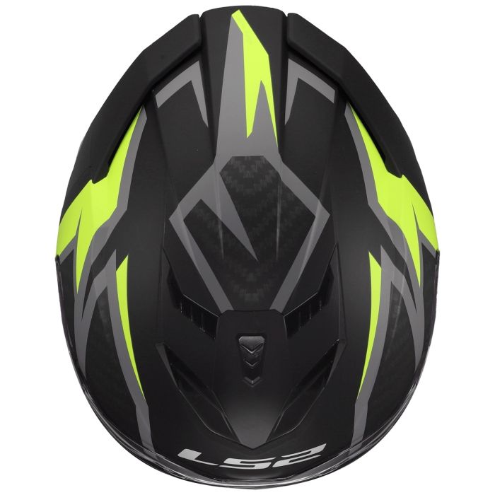 Мотошолом LS2 FF818 Storm 3 Dynamo Black Hi-Viz Yellow
