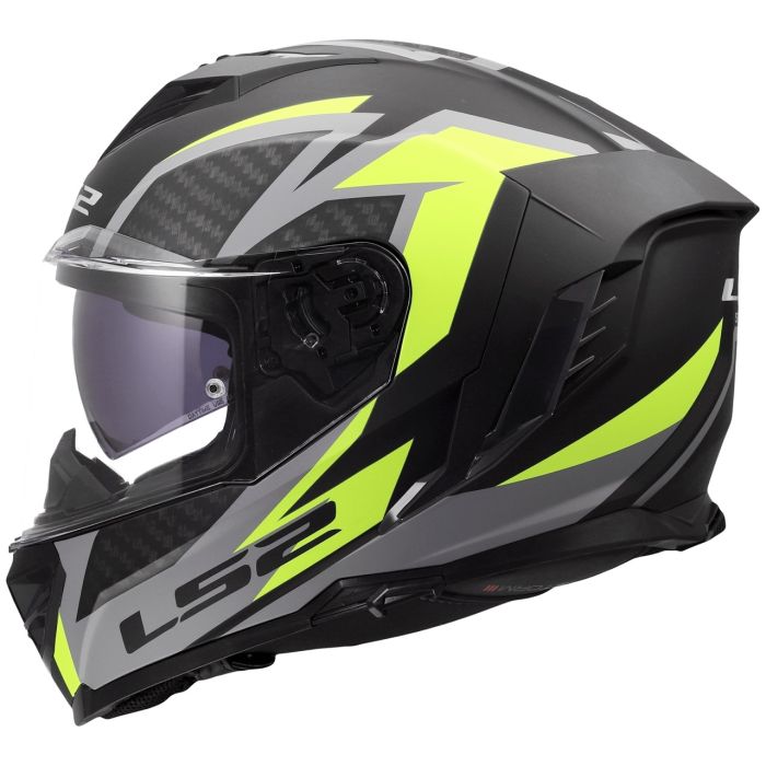 Мотошолом LS2 FF818 Storm 3 Dynamo Black Hi-Viz Yellow