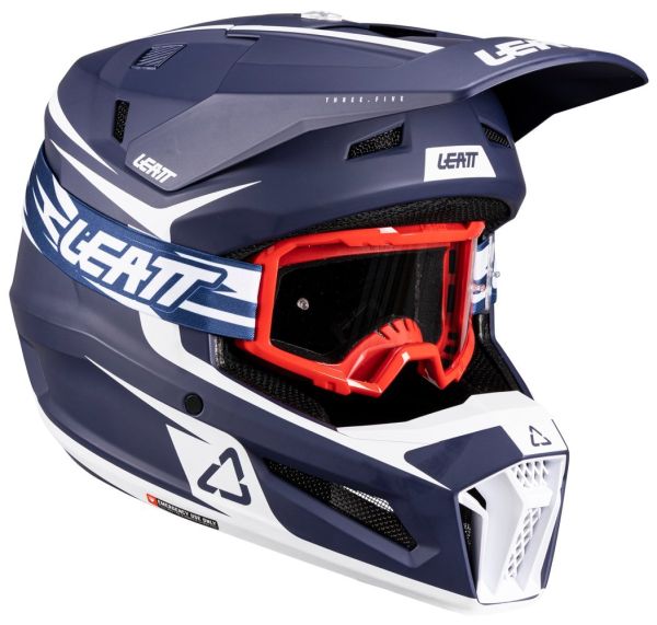 Шолом Leatt Moto 3.5 Jr Helmet + Goggle Blue