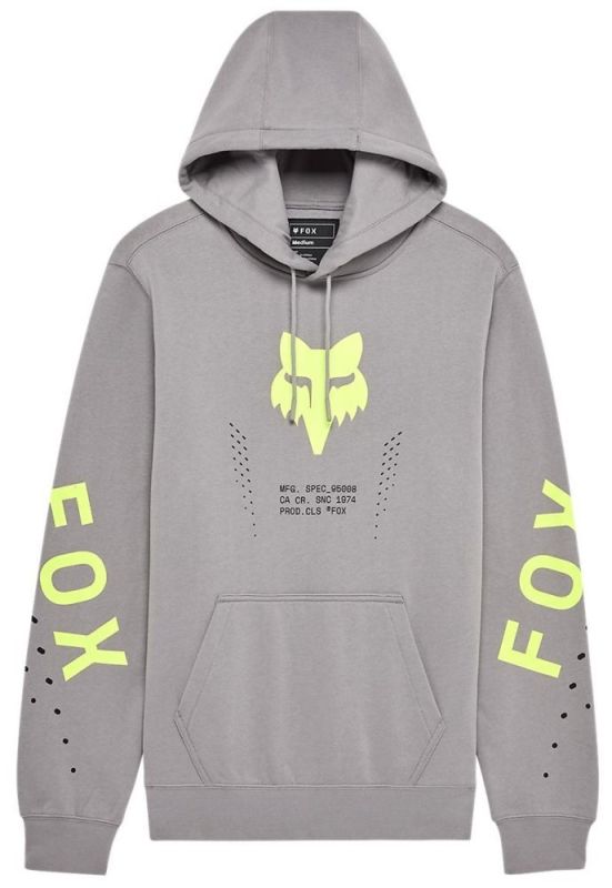Толстовка Fox Hoodie - Shield Steel Gray