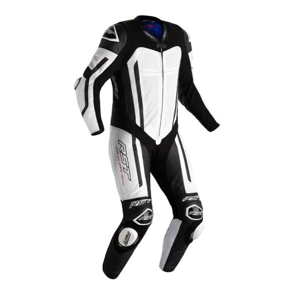 Комбінезони RST Pro Series Evo Airbag CE Mens Leather Suit - White / Black
