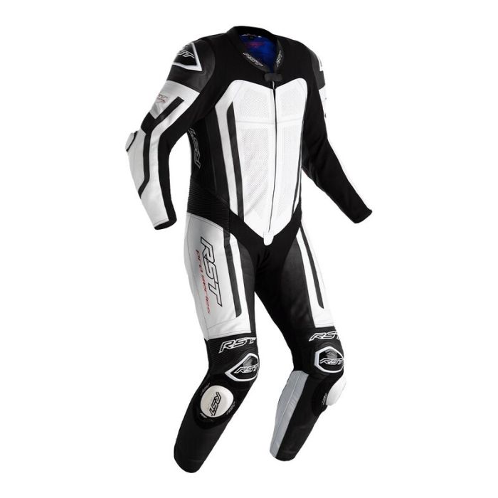 Комбінезони RST Pro Series Evo Airbag CE Mens Leather Suit - White / Black