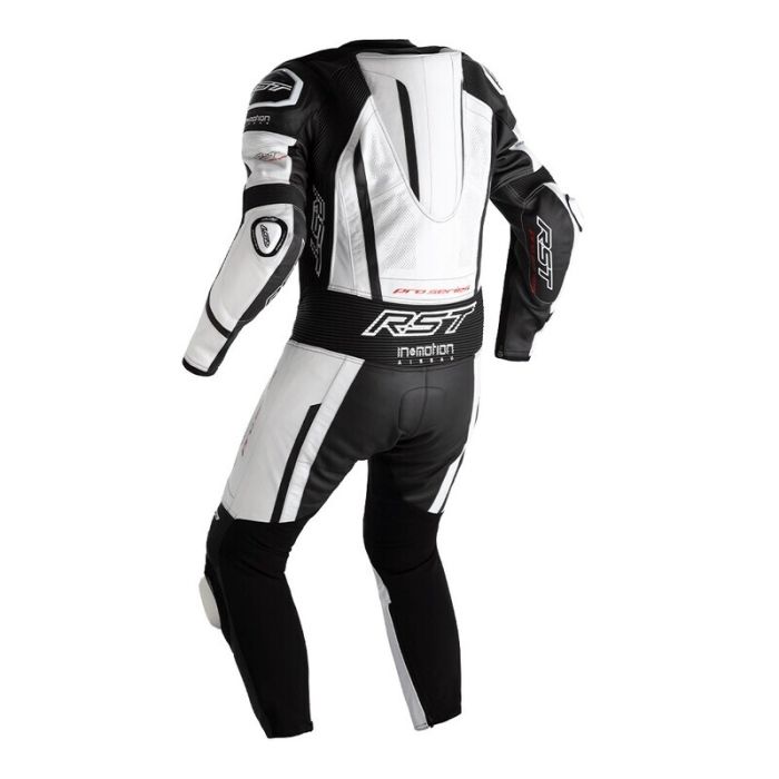 Комбінезони RST Pro Series Evo Airbag CE Mens Leather Suit - White / Black