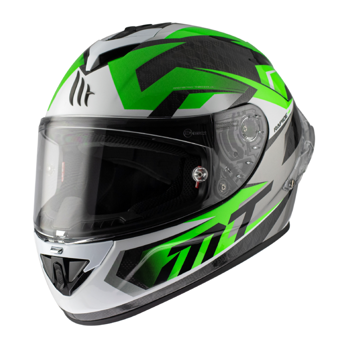 Мотошолом MT RAPIDE Pro Carbon FUGAZ A6 Gloss Green