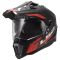 Мотошолом LS2 MX701 Explorer Hexa Black Red Grey