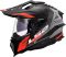 Мотошолом LS2 MX701 Explorer Hexa Black Red Grey