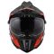 Мотошолом LS2 MX701 Explorer Hexa Black Red Grey