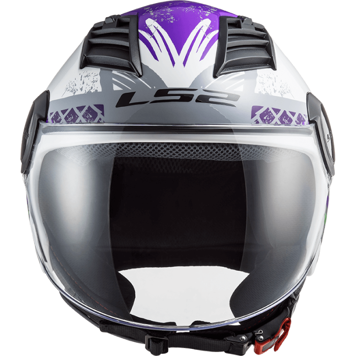 Мотошолом LS2 OF562 Airflow Ronnie Gloss Titanium Violet