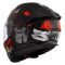 Мотошолом LS2 FF808 Stream 2 Angry Monkey Matt Black Red