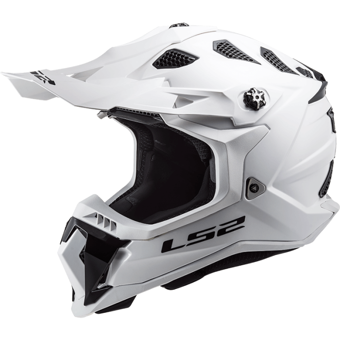 Мотошолом LS2 MX700 Subverter Evo Single Mono Gloss White